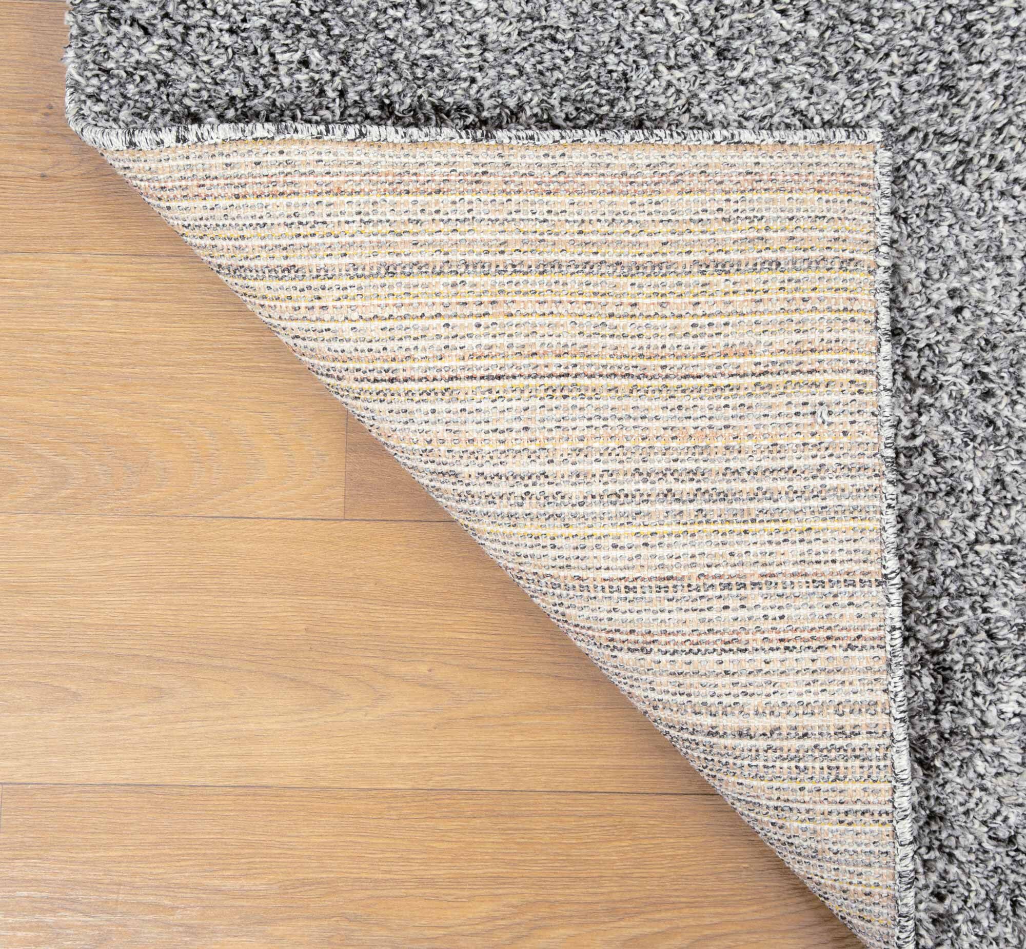 Large View Natura Plain Grey Shaggy Rug