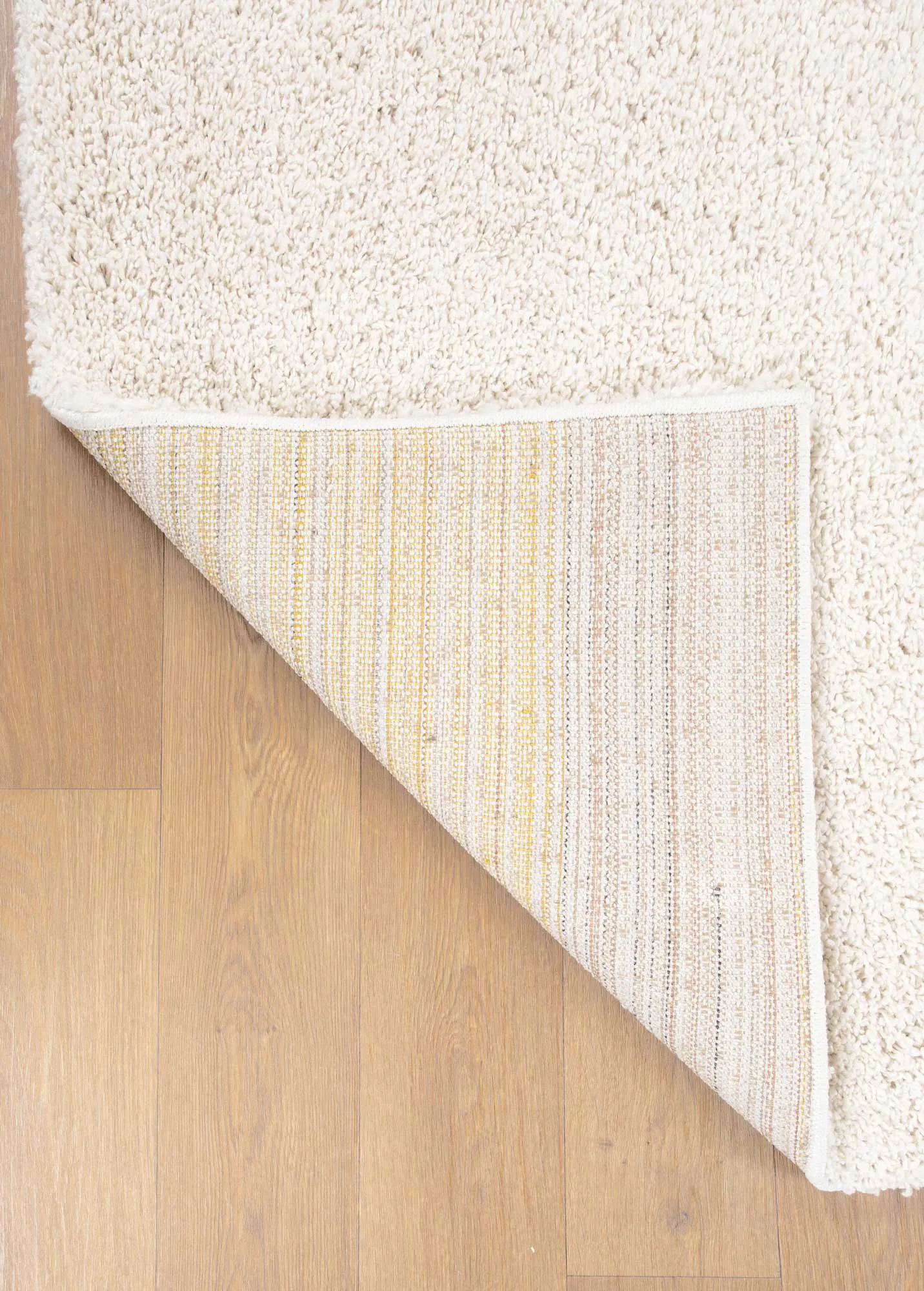 Natura Plain Ivory Shaggy Rug