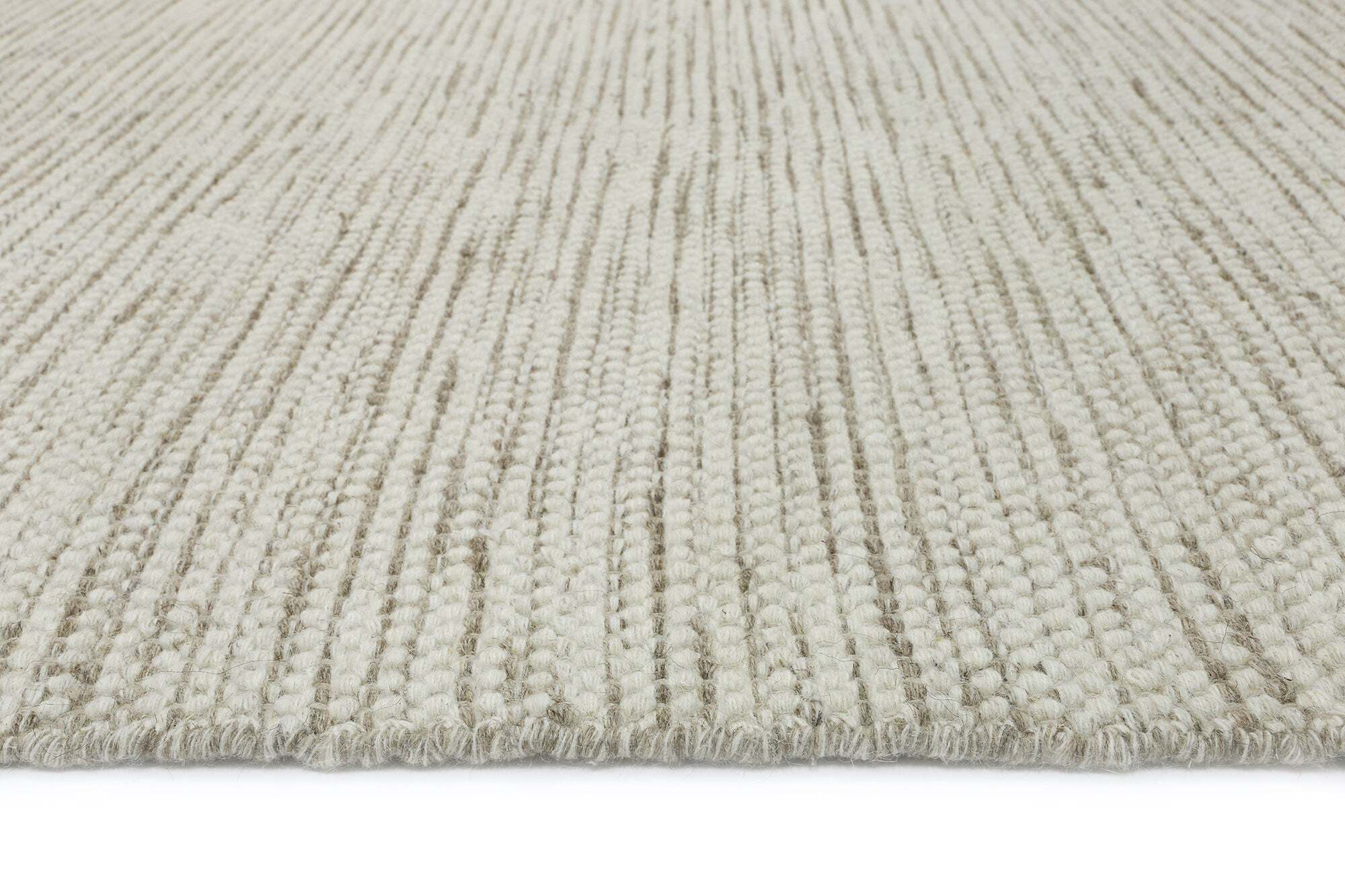 Natura Beige Wool Flatweave Rug