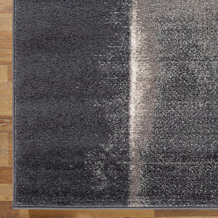 Large View Orel Grey Square Pattern Rug