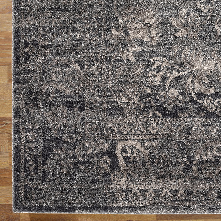Large View Orel Grey Transitional Floral Rug