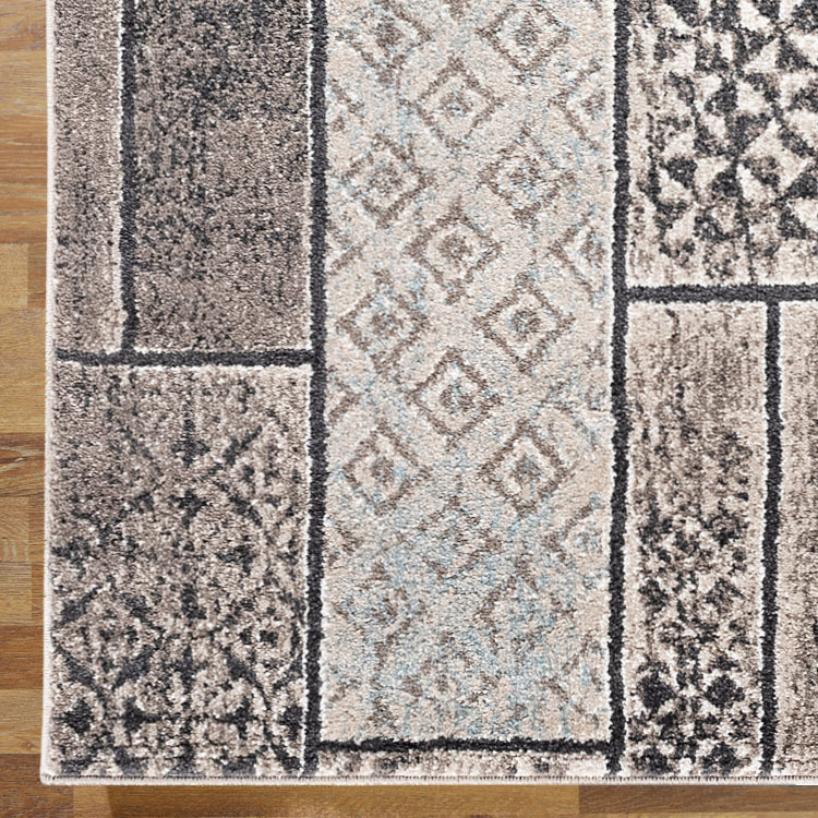 Orel Brown Wood Panel Rug