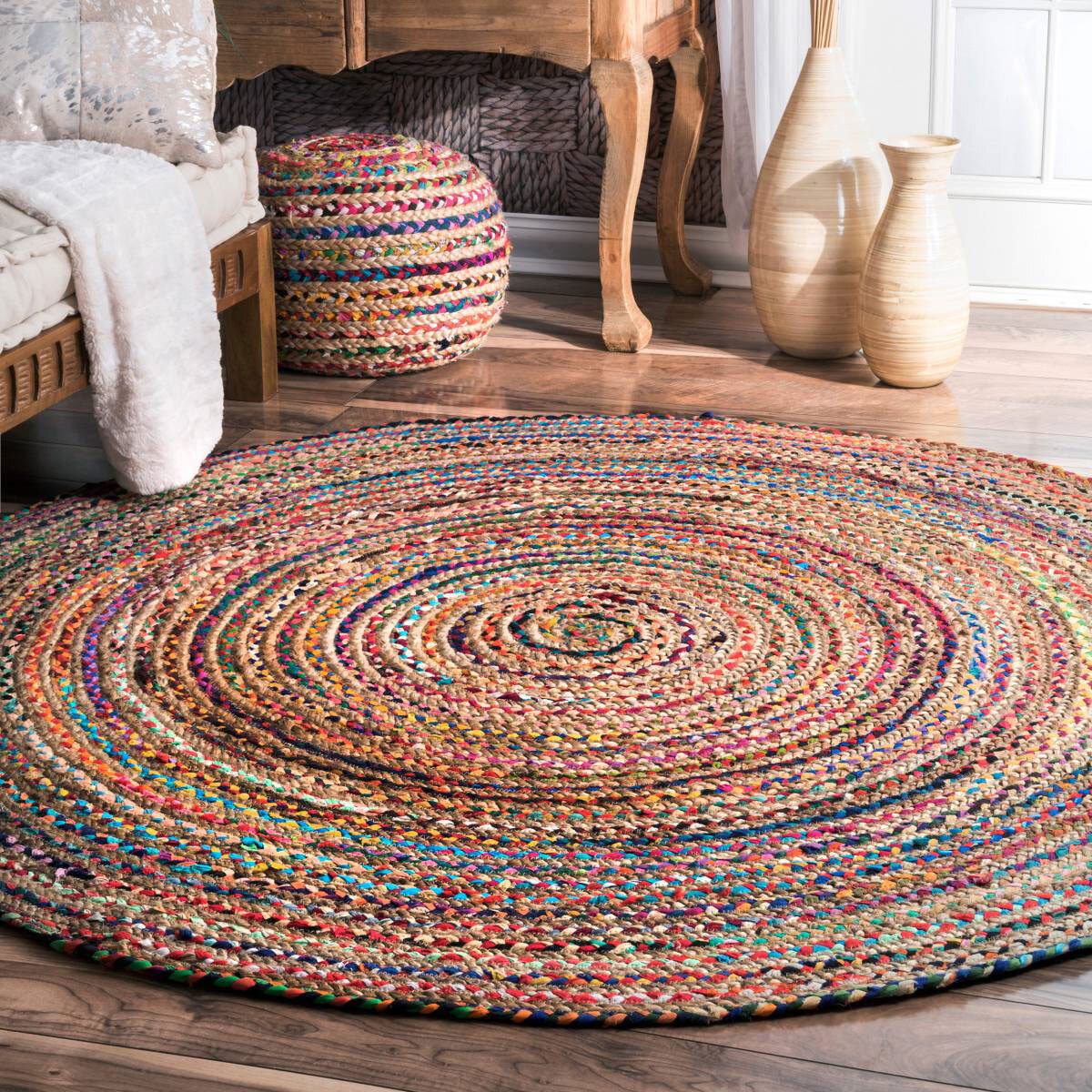 Polly Hand Braided Round Rug