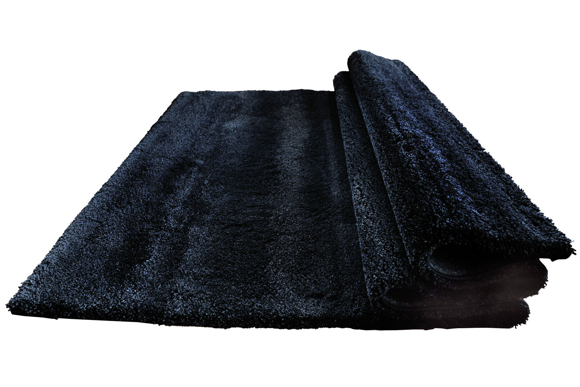 Posh Modern Plain Black Rug