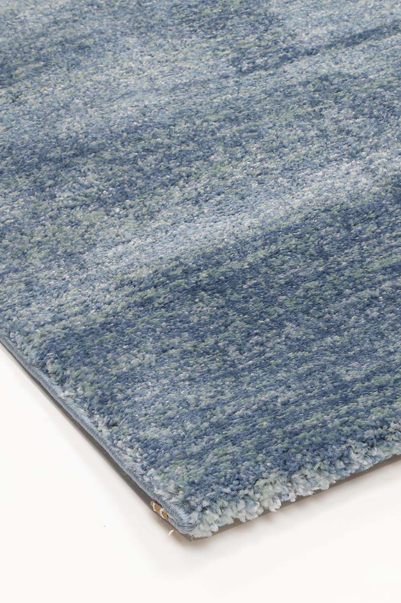 Large View Pave Plain Modern Blue Rug