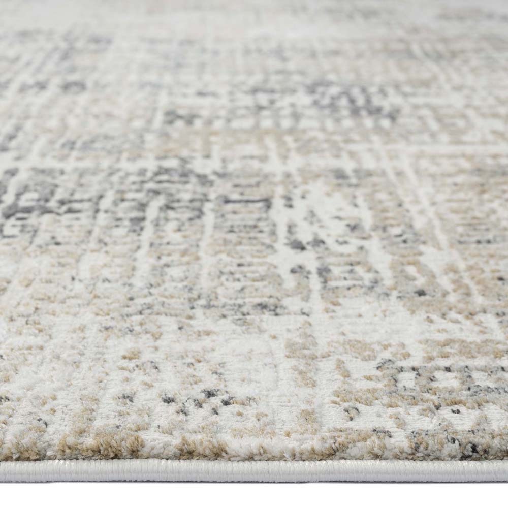 Large View Pearl Striped Contemporary Rug