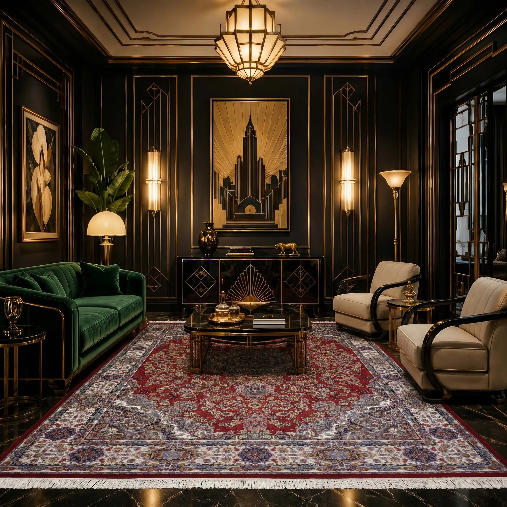 Parsa Red Medallion Oriental Rug