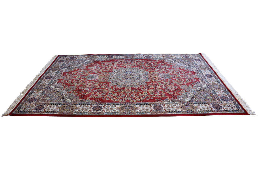 Large View Parsa Red Medallion Oriental Rug