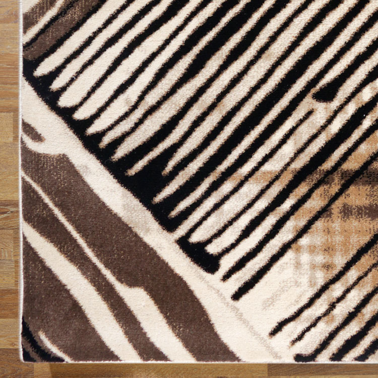Large View Sade Beige Geometric Rug