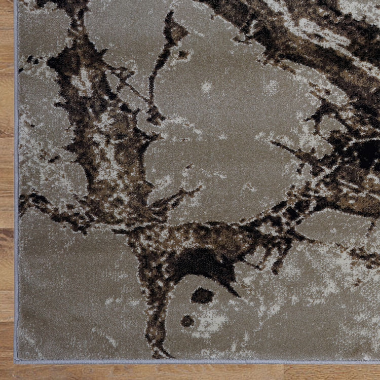 Large View Sade Brown Marble Pattern Rug