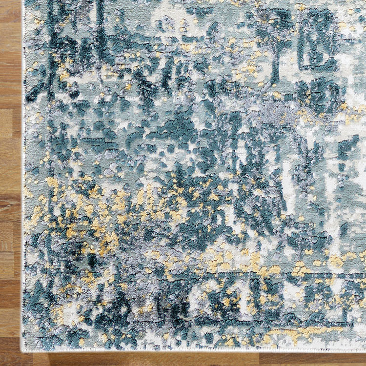 Saul Contemporary Distressed Rug
