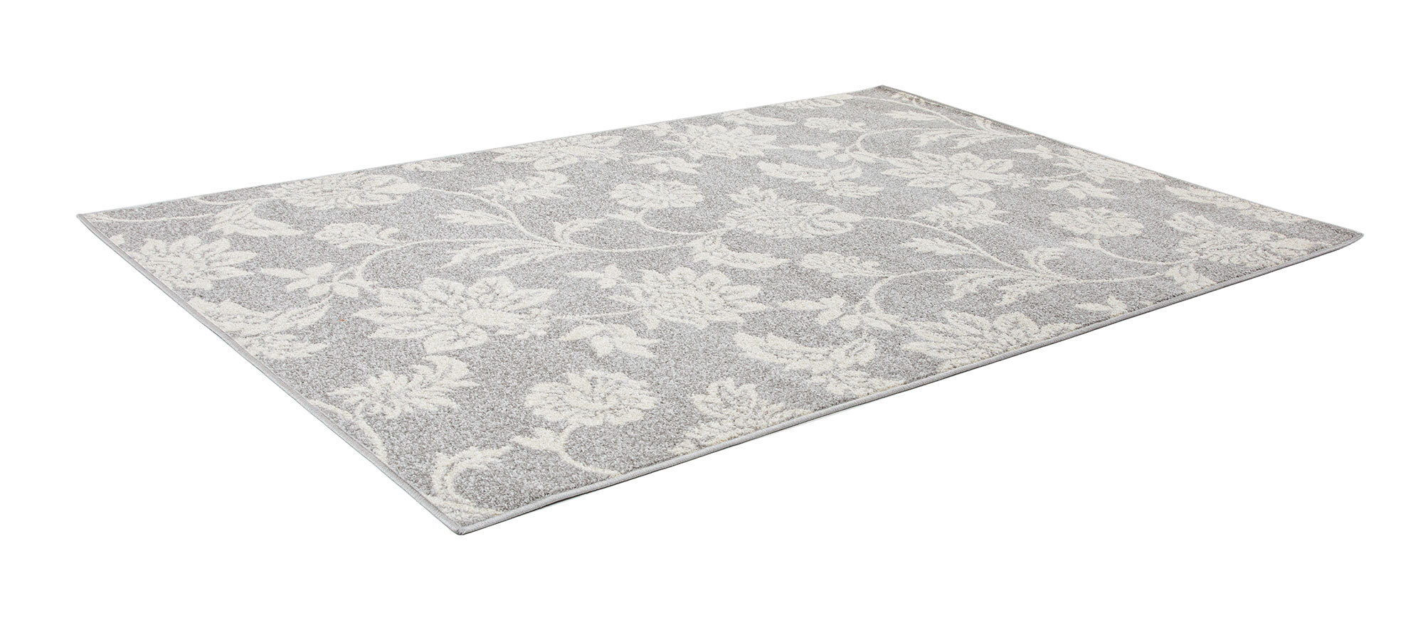 Large View Sandy Contemporary Floral Rug