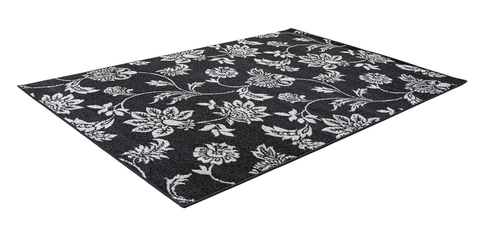 Large View Sandy Contemporary Floral Rug
