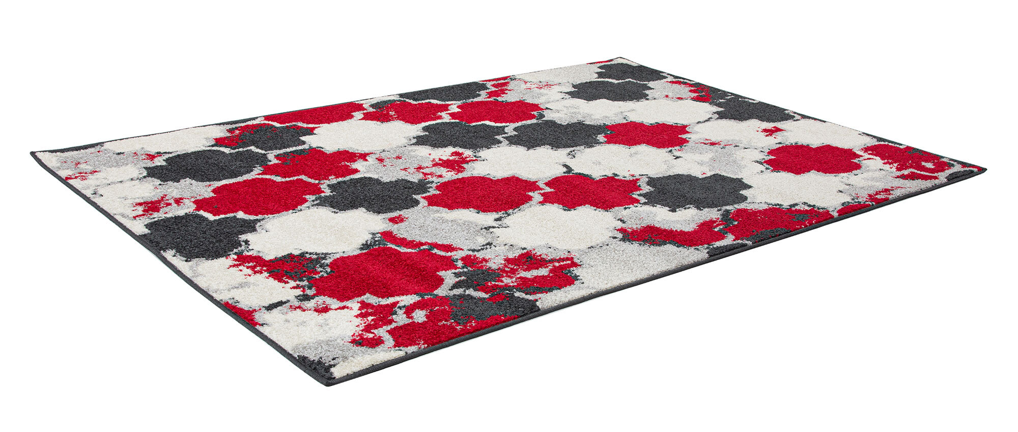 Large View Sandy Contemporary Trellis Rug