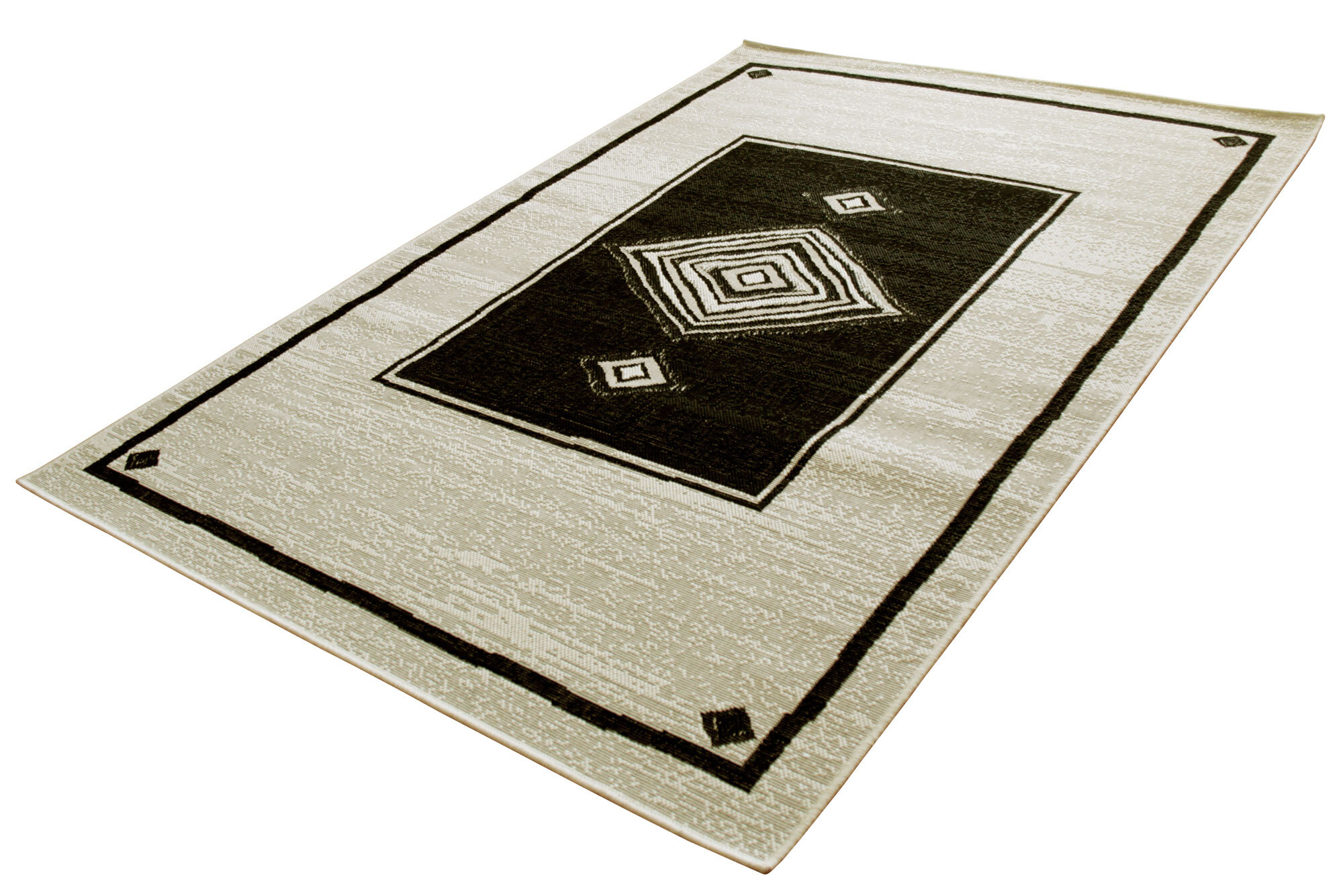 Large View Storm Medallion Flatweave Rug