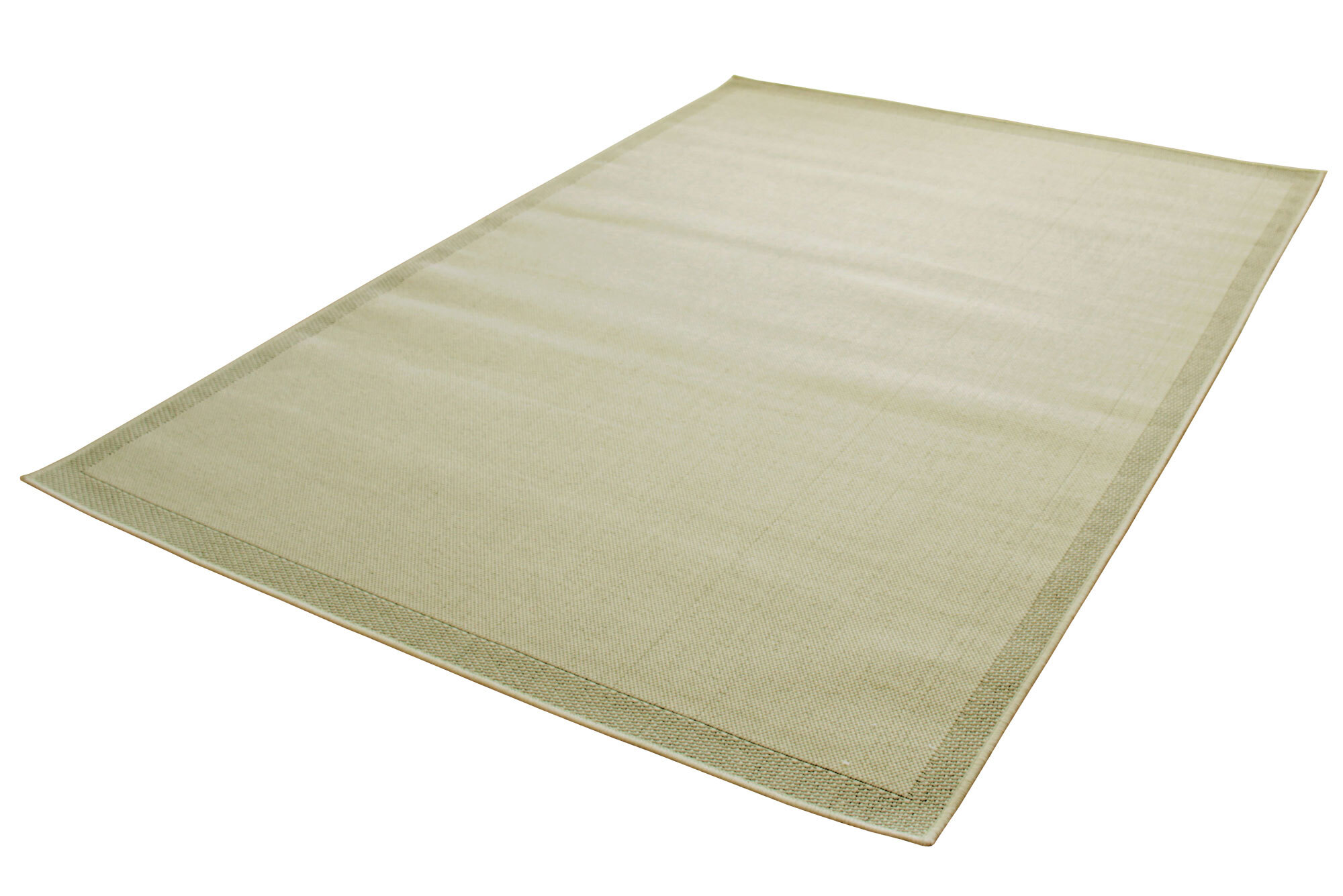 Large View Storm Plain Flatweave Border Rug