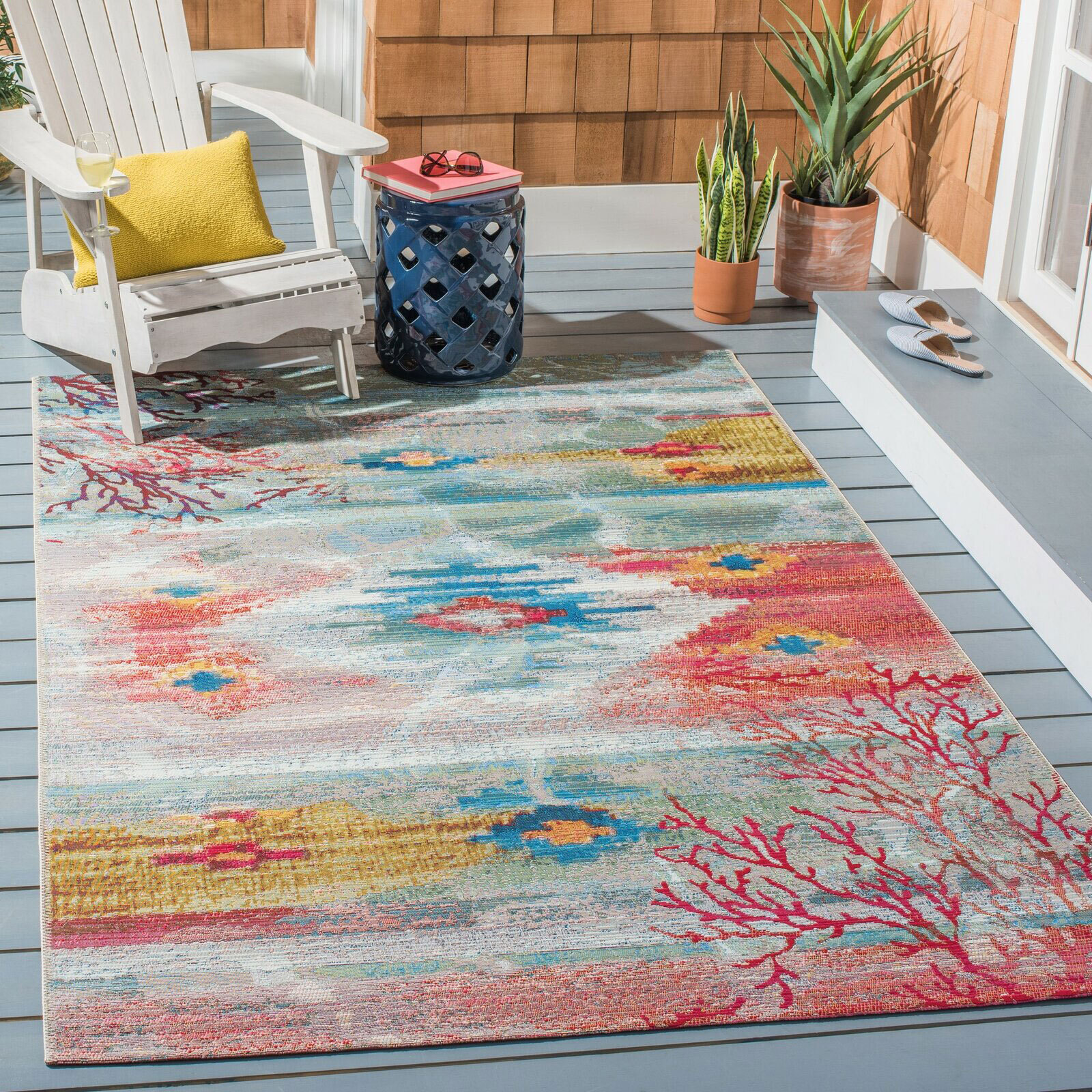 Large View Sole Coral Indoor & Outdoor Rug