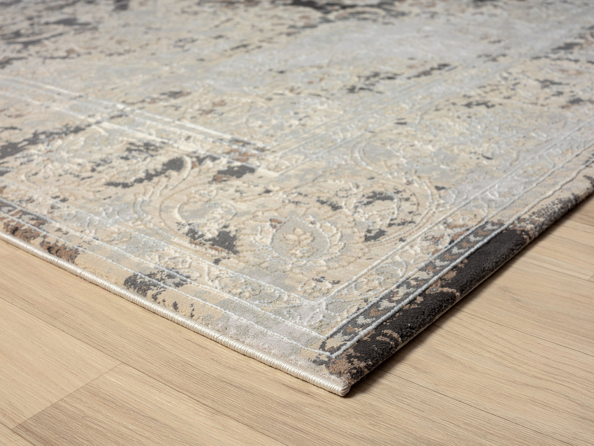Large View Seve Contemporary Floral Rug
