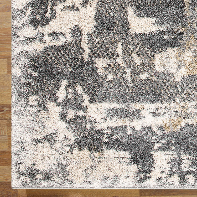 Large View Unique Modern Grey Abstract Rug