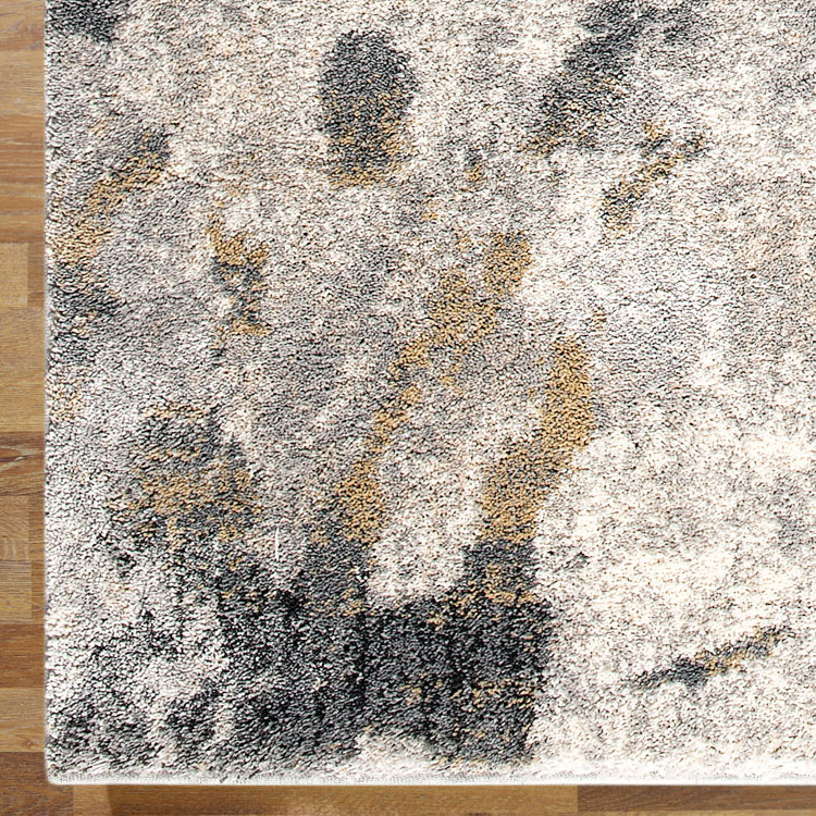 Unique Grey Modern Abstract Rug