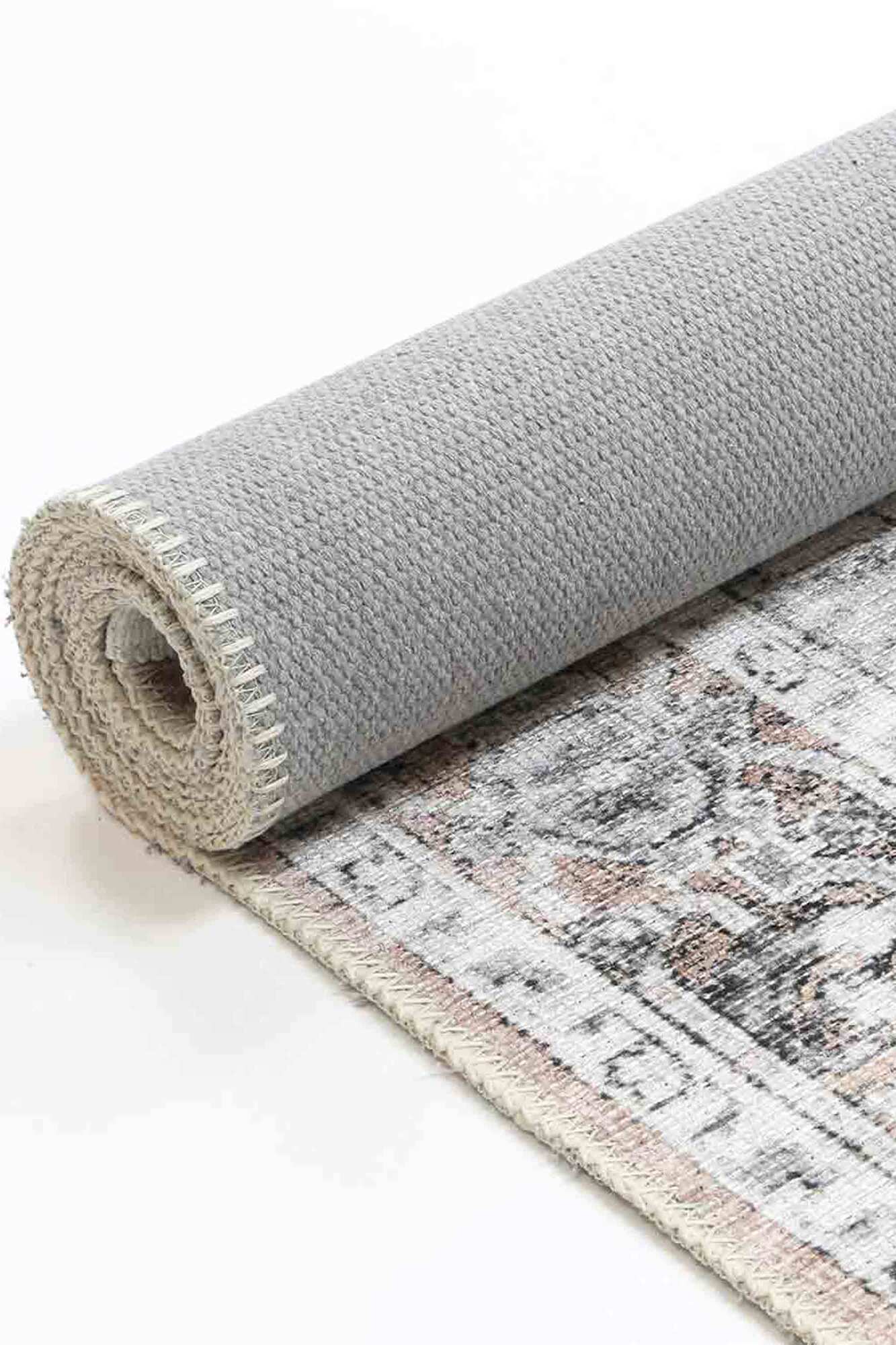 Large View Victoria Pink Vintage Cotton Rug