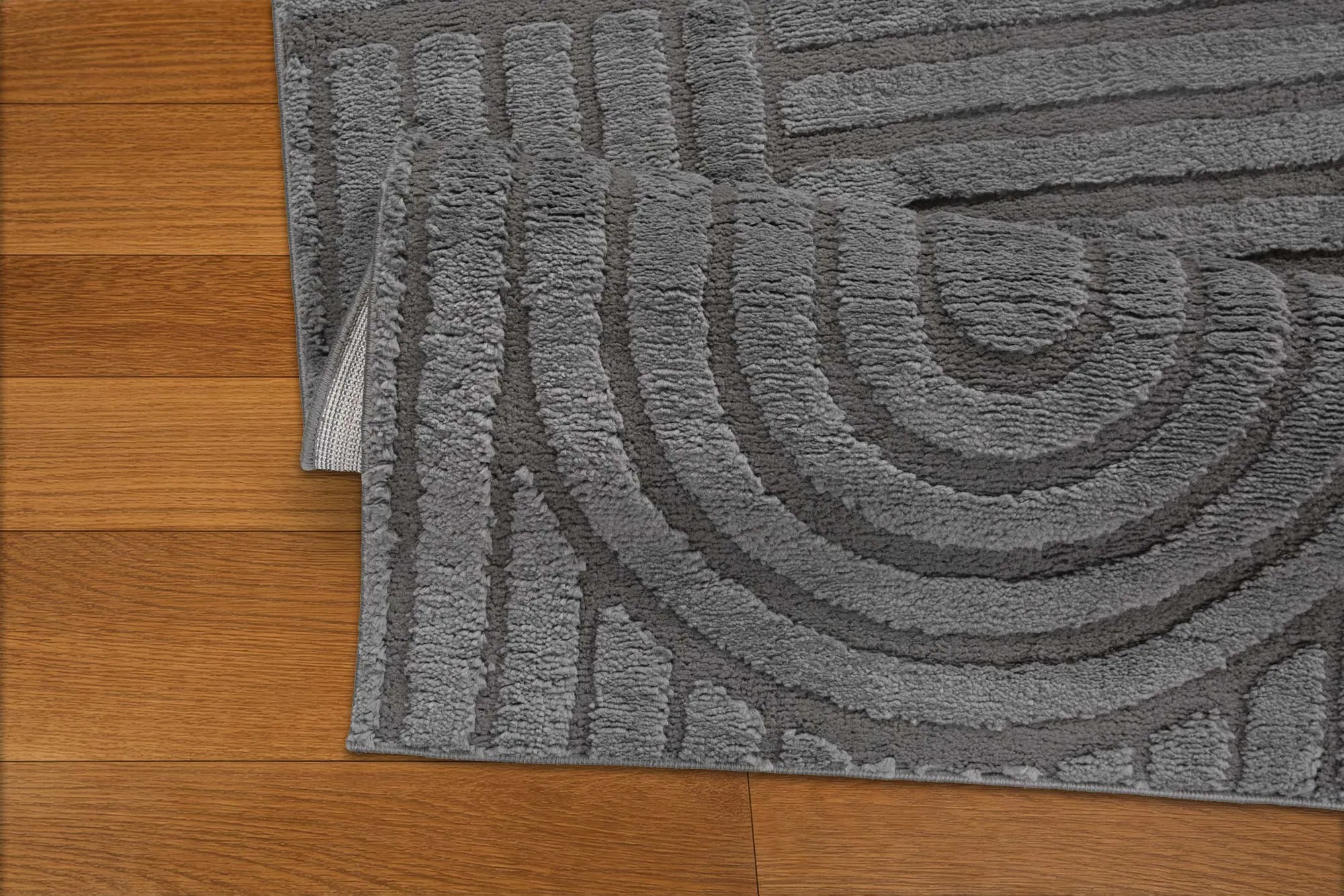 Viper Dark Grey Modern Arch Rug