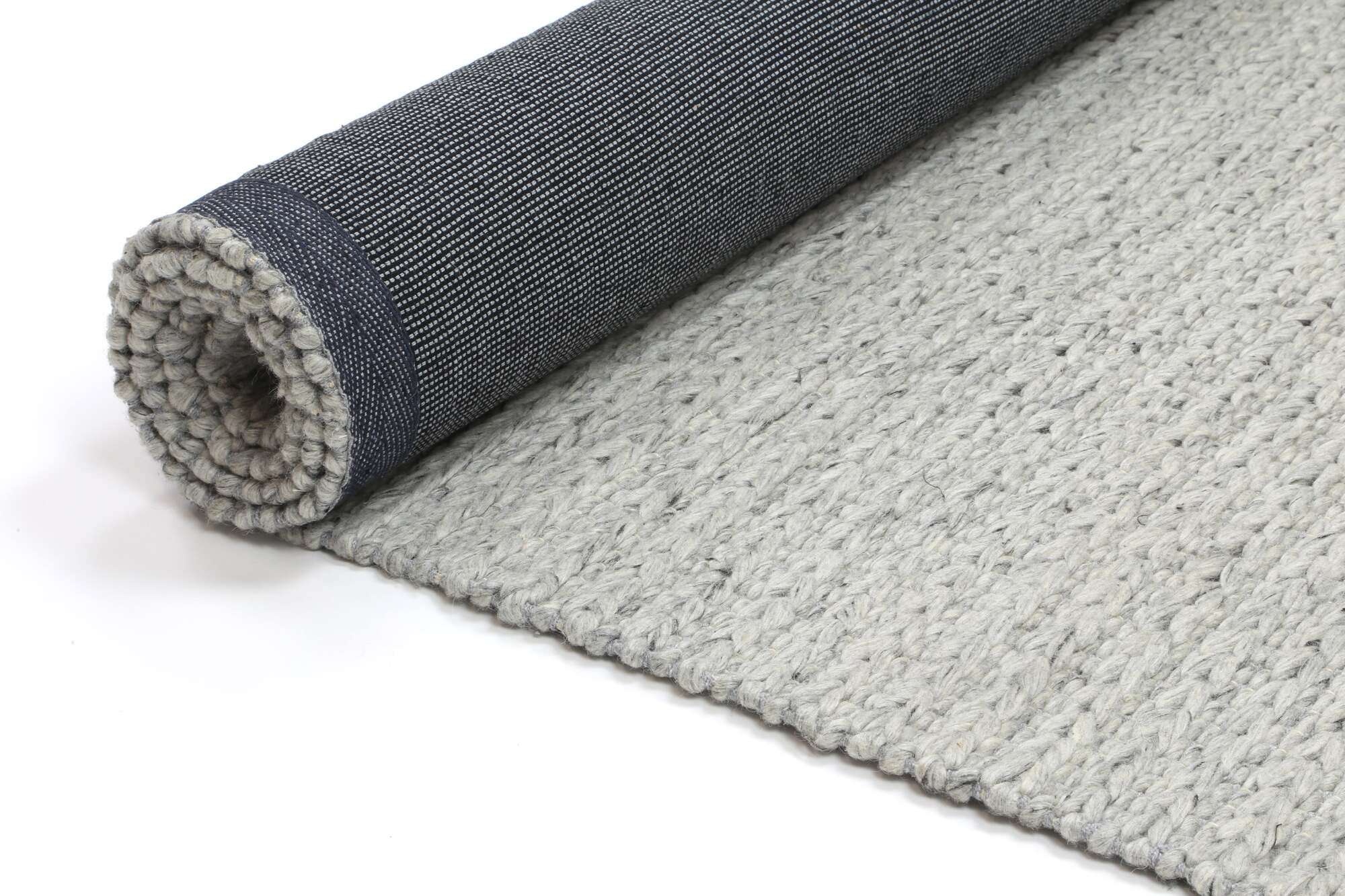 Large View Zuri Grey Hand Loomed Rug