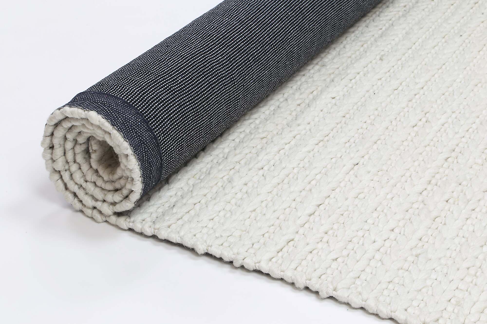 Large View Zuri White Hand Loomed Rug