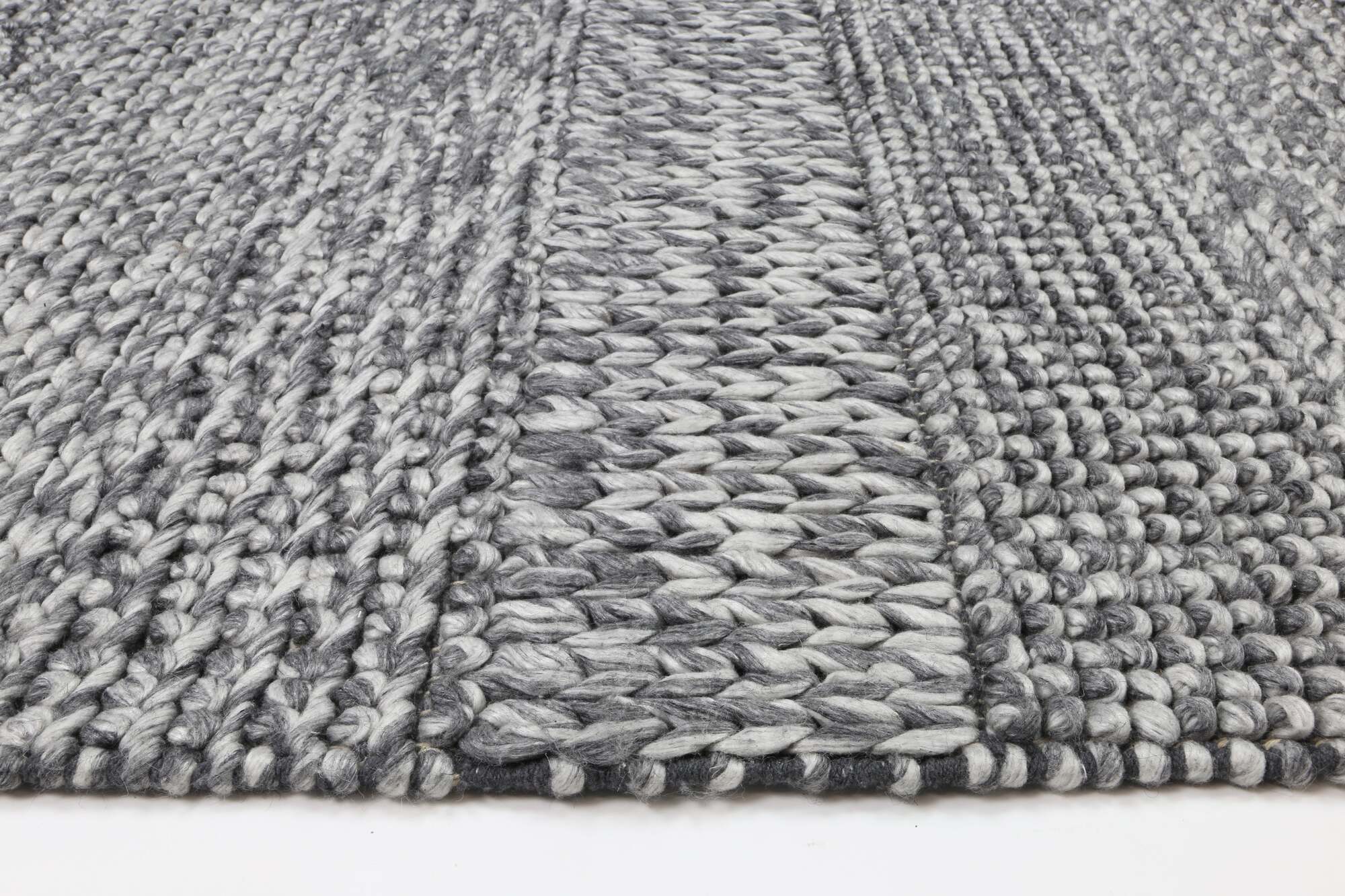 Large View Zuri Charcoal Hand Loomed Rug