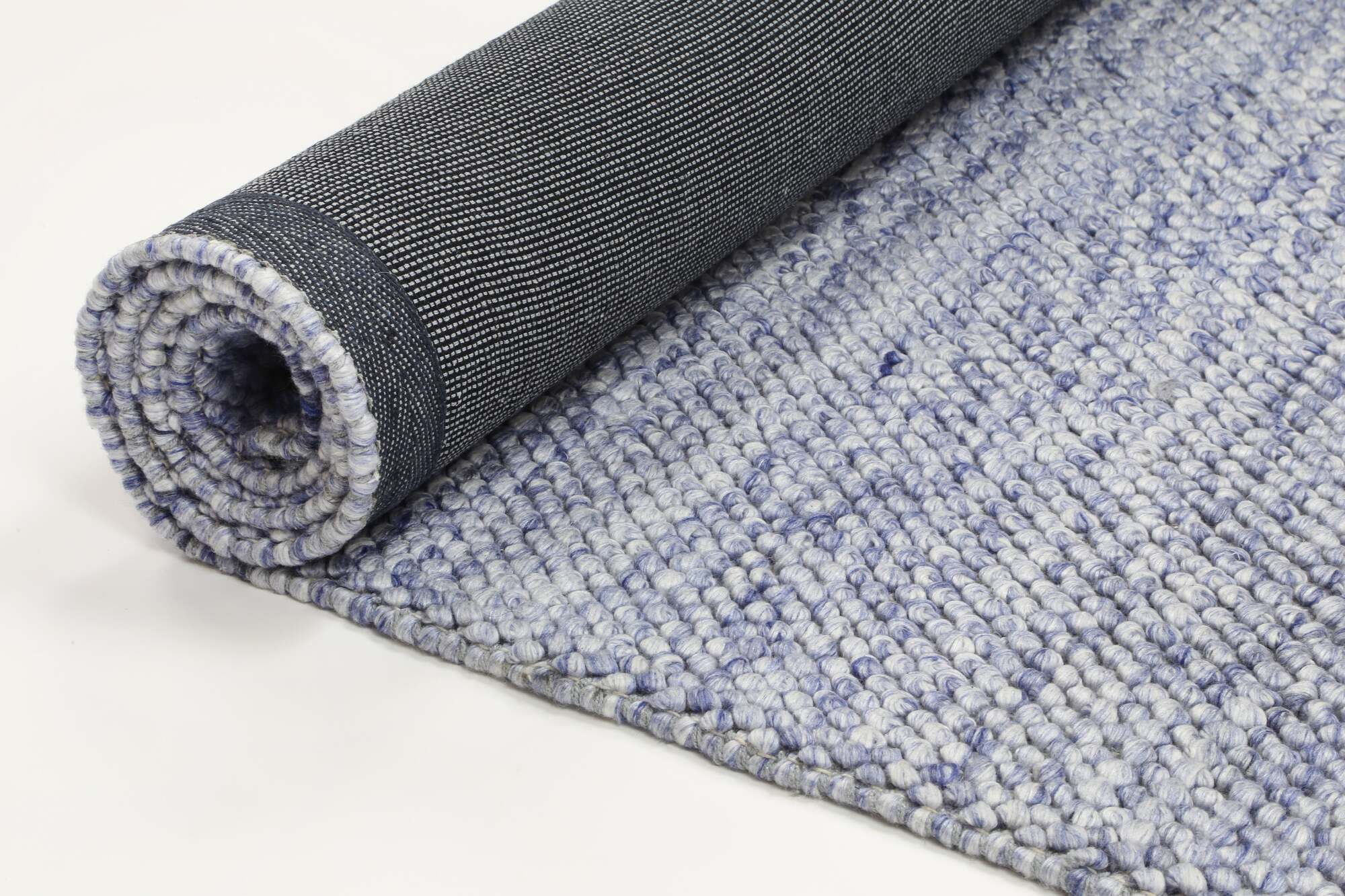 Large View Zuri Blue Hand Loomed Rug