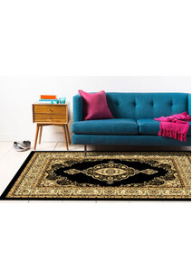 Atlanta Classic Medallion Black Rug