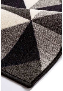 Atlanta Geometric Triangle Grey Rug
