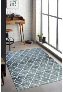 Atlanta Moroccan Grey Trellis Rug