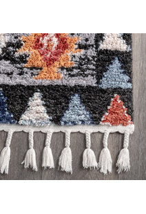Amara Moroccan Tribal Fringed Rug