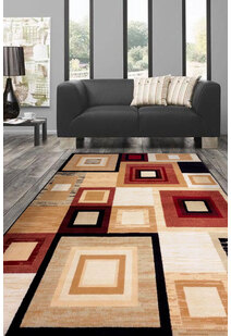 Axel Modern Square Pattern Rug