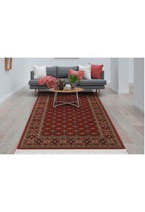 Red Traditional Afghan Rug