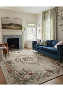 Aubusson Floral Medallion Rug