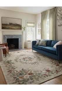 Aubusson Floral Medallion Rug
