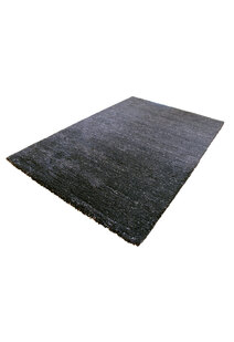 Boston Plain Black Modern Rug