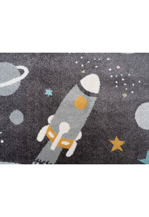 Candy Kids Space Rocket Rug