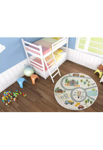 Candy Road Kids Round Rug