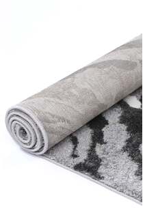 Cole Grey Abstract Wave Rug