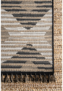 Carlo Geometric Striped Rug