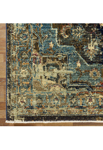 Danny Navy Classic Medallion Rug