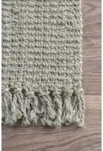 Dyed Jute Grey Hand Woven Rug