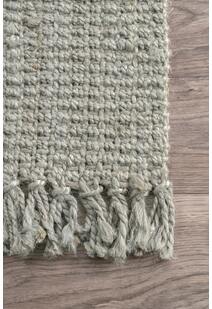 Dyed Jute Grey Hand Woven Rug