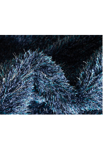 Dream Plain Blue Shaggy Rug