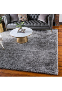 Dream Plain Grey Shaggy Rug