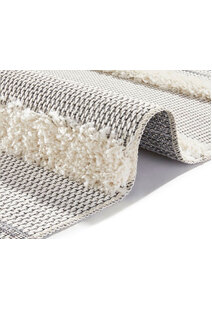 Evan Striped Multi Textured Rug