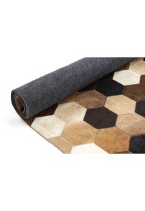 Elena Cow Hide Leather Rug